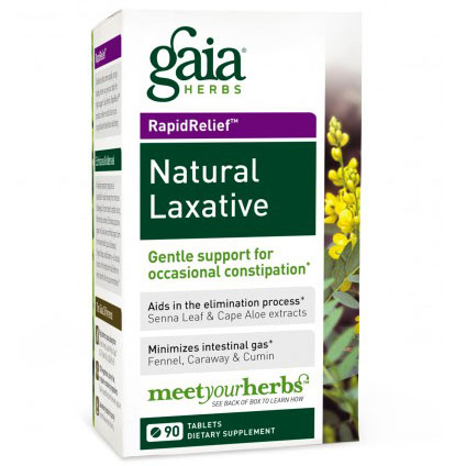 Natural Laxative, Rapid Relief, 90 Tablets, Gaia Herbs