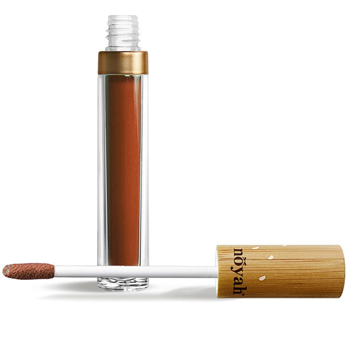 Natural Lip Gloss, Melted Mocha, 0.19 oz, Noyah