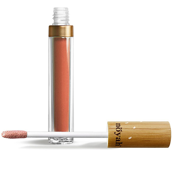 Natural Lip Gloss, Summertime Peach, 0.19 oz, Noyah