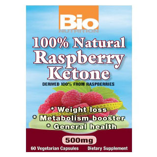 100% Natural Raspberry Ketone, 60 Vegetarian Capsules, Bio Nutrition Inc.