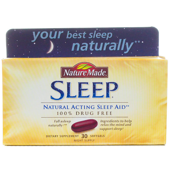 Natural Sleep Aid, 30 Softgels, Nature Made