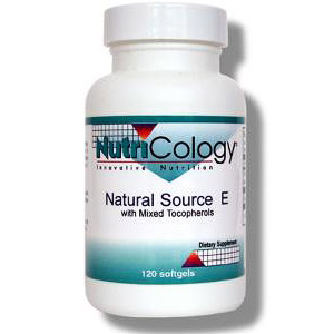 NutriCology/Allergy Research Group Natural Source Vitamin E 120 softgels from NutriCology