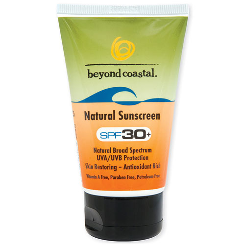 Beyond Coastal Natural Sunscreen SPF 30, Fragrance Free, 4 oz, Beyond Coastal