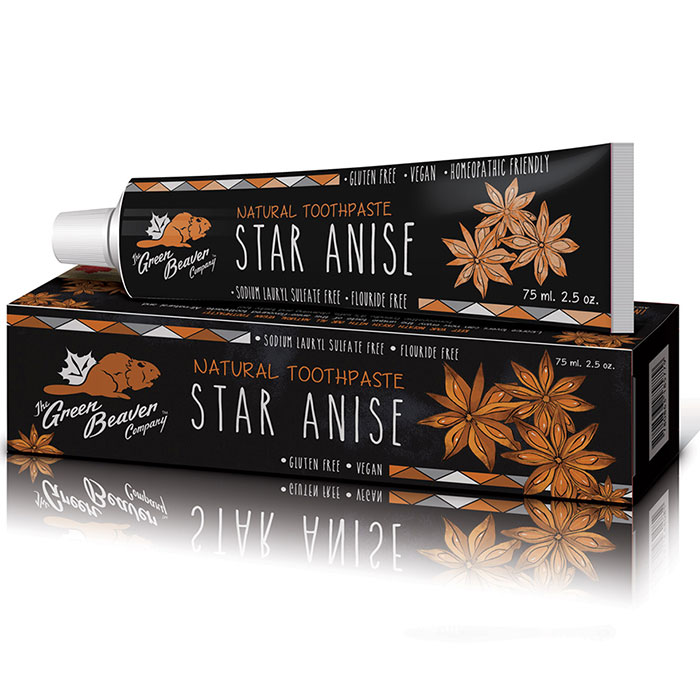 Natural Toothpaste - Star Anise, 2.5 oz, Green Beaver