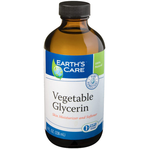 100% Natural Vegetable Glycerin, 8 oz, Earths Care