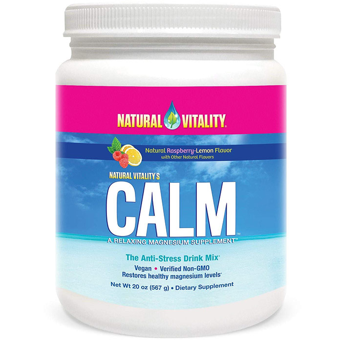 Natural Vitality Calm, Anti-Stress Supplement Powder, Raspberry Lemon, 20 oz (567 g)