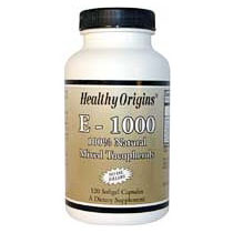 Natural Vitamin E-1000IU, Mixed Tocopherols, 60 SoftGels, Healthy Origins