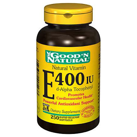 Good 'N Natural Natural Vitamin E-400 IU, 100 Softgels, Good 'N Natural