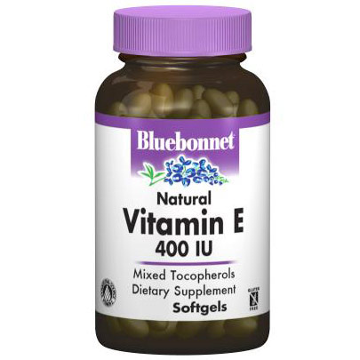 Natural Vitamin E 400 IU, 100 Softgels, Bluebonnet Nutrition