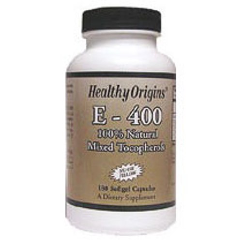 Natural Vitamin E-400IU, Mixed Tocopherols, 180 SoftGels, Healthy Origins