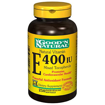 Good 'N Natural Natural Vitamin E Mixed E-400 IU, 250 Softgels, Good 'N Natural