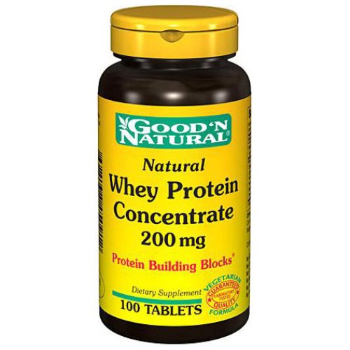 Good 'N Natural Natural Whey Protein Concentrate 200 mg, 100 Tablets, Good 'N Natural