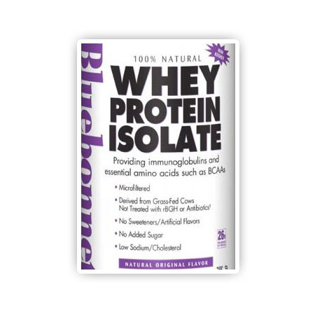 100% Natural Whey Protein Isolate Powder, Natural Original Flavor, 1 oz x 8 Packets, Bluebonnet Nutrition