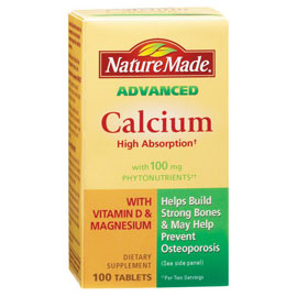 Nature Made Advanced Calcium with Phytonutrients, 100 Tablets