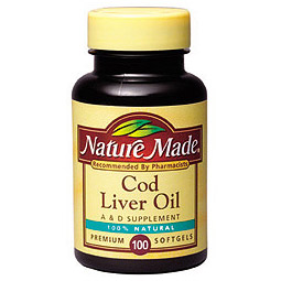 Nature Made Cod Liver Oil 100 Softgels