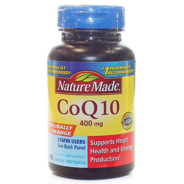 Nature Made CoQ10 400 mg, Naturally Orange, 40 Liquid Softgels