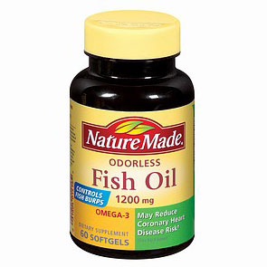 Nature Made Fish Oil Odorless 1200 mg, 60 Softgels