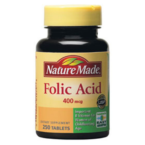 Nature Made Folic Acid 400 mcg, 250 Tablets