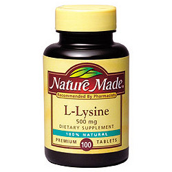 Nature Made L-Lysine 500mg 100 Tablets
