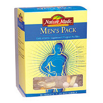 Nature Made Mens Pack Daily Vitamins 30 Day Pack