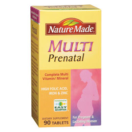 Nature Made Multi Prenatal Multivitamins, 90 Tablets