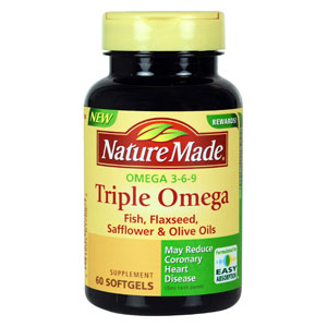 Nature Made Triple Omega 3-6-9, 60 Softgels