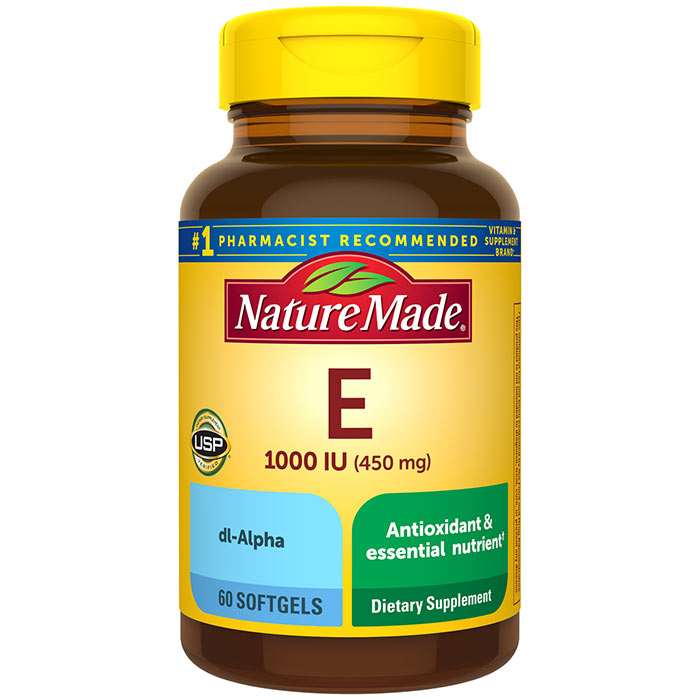 Nature Made Vitamin E 1000 IU Dl-Alpha 60 Softgels