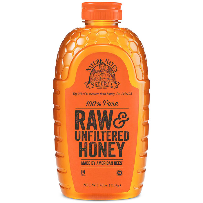 Nature Nates 100% Pure Raw & Unfiltered Honey, 40 oz (1134 g)