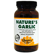 Natures Garlic Odorless 500 mg 180 Softgels, Country Life