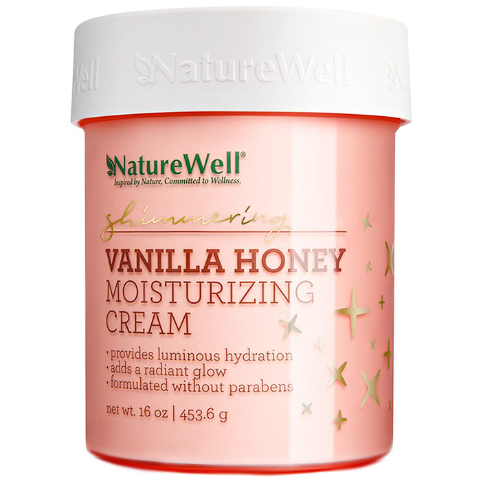 Nature Well Shimmering Vanilla Honey Moisturizing Cream, 16 oz