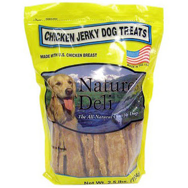 Natures Deli Chicken Jerky Dog Treats, 2.5 lbs (Made in USA)