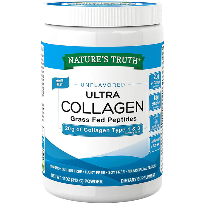 Natures Truth Ultra Collagen Powder, Unflavored, 11 oz (312 g)