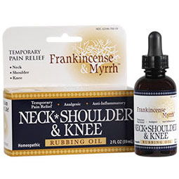 Neck Shoulder & Knee Rubbing Oil, 2 oz, Frankincense & Myrrh