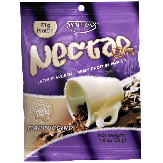 Nectar Lattes Grab N Go, Robust Coffee Whey Protein Isolate, 1 oz x 12 Packets, Syntrax