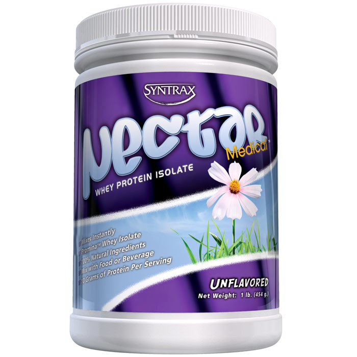 Nectar Medical, Whey Protein Isolate Powder - Unflavored, 1 lb, Syntrax