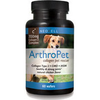 NeoCell NeoCell ArthroPet, Natural Collagen Plus CMO & MSM for Pets, 60 Wafers
