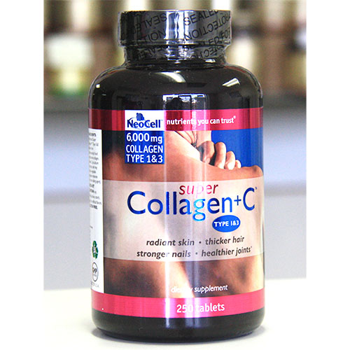 NeoCell Super Collagen Plus C, Collagen I & III, 250 Tablets
