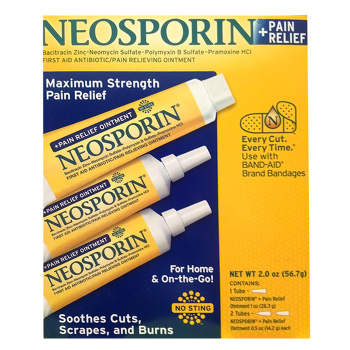 Neosporin Maximum Strength Pain Relief Ointment, First Aid Antibiotic, 2 oz