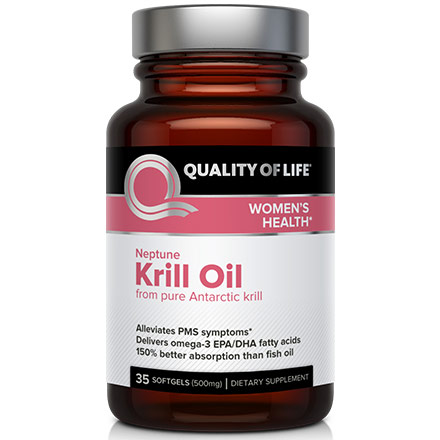 Neptune Krill Oil for Women, 35 Softgels, Quality of Life Labs