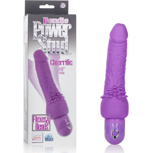 Bendie Power Stud Cliterrific Vibrator - Purple, California Exotic Novelties