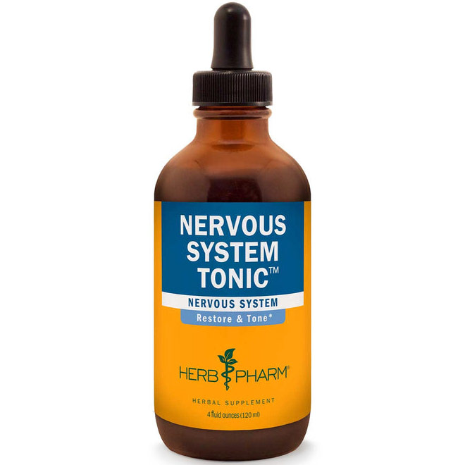 Nervous System Tonic Liquid, 4 oz, Herb Pharm