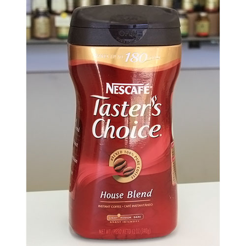 Nescafe Tasters Choice, 100% Pure Instant Coffee, 12 oz