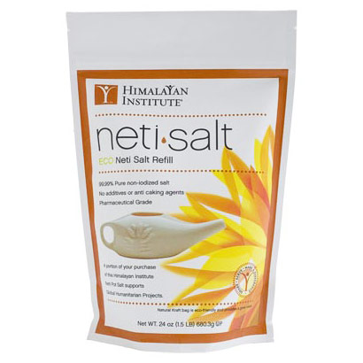 Neti Pot Salt Eco Refill Bag, 1.5 lb, Himalayan Institute Press