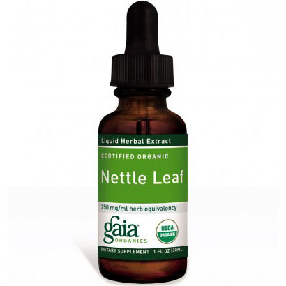 Nettle Leaf Liquid, Certified Organic, 1 oz, Gaia Herbs