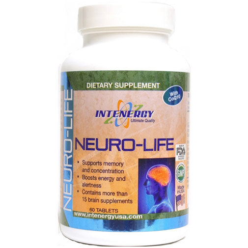 Neuro-Life, Supports Memory & Concentration, 60 Tablets, Intenergy