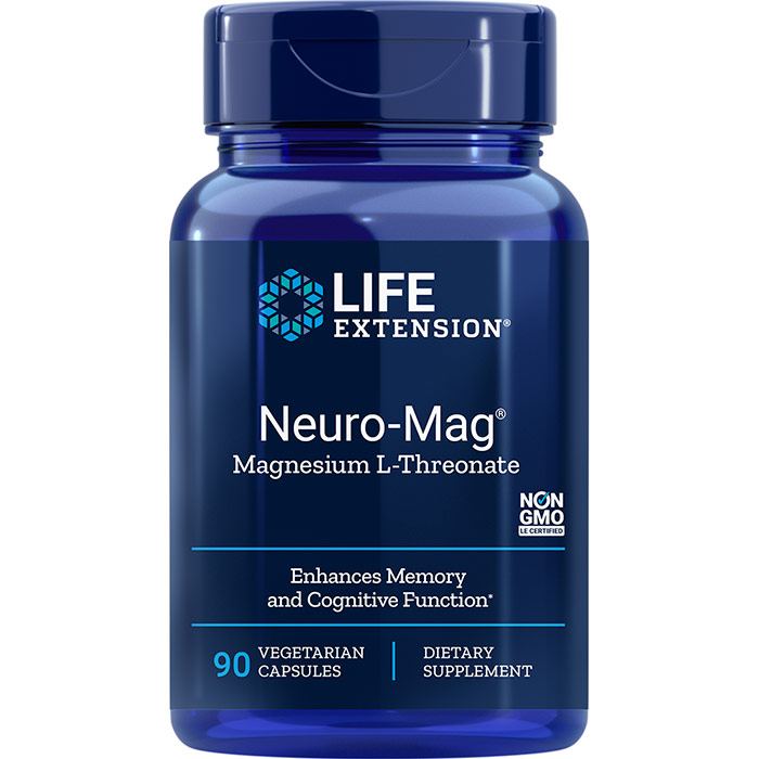 Neuro-Mag Magnesium L-Threonate, 90 Vegetarian Capsules, Life Extension