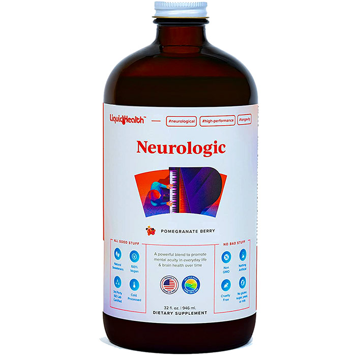 NeuroLogic, Liquid Brain Health Supplement, 32 oz, Liquid Health