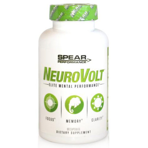 NeuroVolt, Brain Boosting Nootropic, 60 Capsules, Spear Performance