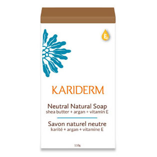 Neutral Natural Soap, Shea Butter + Argan + Vitamin E, 110 g, Kariderm