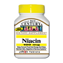 Niacin 100 mg 110 Tablets, 21st Century Health Care